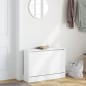 vidaXL Schuhschrank Weiß 80x21x57 cm Holzwerkstoff vidaXL Schuhschrank Weiß 80x21x57 cm Holzwerkstoff