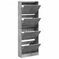 vidaXL Schuhschrank Betongrau 60x21x163,5 cm Holzwerkstoff vidaXL Schuhschrank Betongrau 60x21x163,5 cm Holzwerkstoff