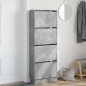vidaXL Schuhschrank Betongrau 60x21x163,5 cm Holzwerkstoff vidaXL Schuhschrank Betongrau 60x21x163,5 cm Holzwerkstoff