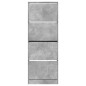 vidaXL Schuhschrank Betongrau 60x21x163,5 cm Holzwerkstoff vidaXL Schuhschrank Betongrau 60x21x163,5 cm Holzwerkstoff