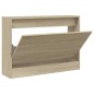 vidaXL Schuhschrank Sonoma-Eiche 80x21x57 cm Holzwerkstoff vidaXL Schuhschrank Sonoma-Eiche 80x21x57 cm Holzwerkstoff