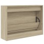 vidaXL Schuhschrank Sonoma-Eiche 80x21x57 cm Holzwerkstoff vidaXL Schuhschrank Sonoma-Eiche 80x21x57 cm Holzwerkstoff
