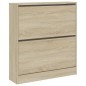 vidaXL Schuhschrank Sonoma-Eiche 80x21x87,5 cm Holzwerkstoff vidaXL Schuhschrank Sonoma-Eiche 80x21x87,5 cm Holzwerkstoff