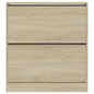 vidaXL Schuhschrank Sonoma-Eiche 80x21x87,5 cm Holzwerkstoff vidaXL Schuhschrank Sonoma-Eiche 80x21x87,5 cm Holzwerkstoff