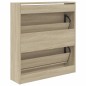 vidaXL Schuhschrank Sonoma-Eiche 80x21x87,5 cm Holzwerkstoff vidaXL Schuhschrank Sonoma-Eiche 80x21x87,5 cm Holzwerkstoff