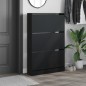 vidaXL Schuhschrank Schwarz 80x21x125,5 cm Holzwerkstoff vidaXL Schuhschrank Schwarz 80x21x125,5 cm Holzwerkstoff