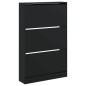 vidaXL Schuhschrank Schwarz 80x21x125,5 cm Holzwerkstoff vidaXL Schuhschrank Schwarz 80x21x125,5 cm Holzwerkstoff
