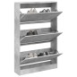 vidaXL Schuhschrank Betongrau 80x21x125,5 cm Holzwerkstoff vidaXL Schuhschrank Betongrau 80x21x125,5 cm Holzwerkstoff
