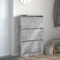 vidaXL Schuhschrank Betongrau 80x21x125,5 cm Holzwerkstoff vidaXL Schuhschrank Betongrau 80x21x125,5 cm Holzwerkstoff