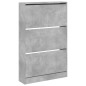 vidaXL Schuhschrank Betongrau 80x21x125,5 cm Holzwerkstoff vidaXL Schuhschrank Betongrau 80x21x125,5 cm Holzwerkstoff