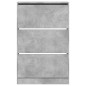 vidaXL Schuhschrank Betongrau 80x21x125,5 cm Holzwerkstoff vidaXL Schuhschrank Betongrau 80x21x125,5 cm Holzwerkstoff