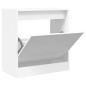 vidaXL Schuhschrank Weiß 60x34x63,5 cm Holzwerkstoff vidaXL Schuhschrank Weiß 60x34x63,5 cm Holzwerkstoff