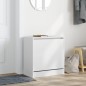 vidaXL Schuhschrank Weiß 60x34x63,5 cm Holzwerkstoff vidaXL Schuhschrank Weiß 60x34x63,5 cm Holzwerkstoff