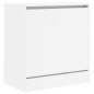 vidaXL Schuhschrank Weiß 60x34x63,5 cm Holzwerkstoff vidaXL Schuhschrank Weiß 60x34x63,5 cm Holzwerkstoff