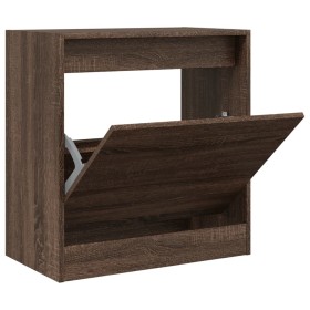 vidaXL Schuhschrank Braun Eichen-Optik 60x34x63,5 cm Holzwerkstoff