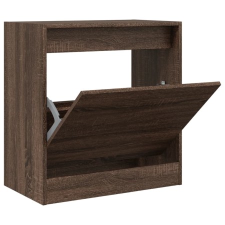 vidaXL Schuhschrank Braun Eichen-Optik 60x34x63,5 cm Holzwerkstoff