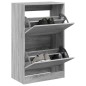 vidaXL Schuhschrank Grau Sonoma 60x34x96,5 cm Holzwerkstoff vidaXL Schuhschrank Grau Sonoma 60x34x96,5 cm Holzwerkstoff