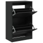 vidaXL Schuhschrank Schwarz 60x34x96,5 cm Holzwerkstoff vidaXL Schuhschrank Schwarz 60x34x96,5 cm Holzwerkstoff