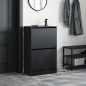 vidaXL Schuhschrank Schwarz 60x34x96,5 cm Holzwerkstoff vidaXL Schuhschrank Schwarz 60x34x96,5 cm Holzwerkstoff