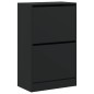 vidaXL Schuhschrank Schwarz 60x34x96,5 cm Holzwerkstoff vidaXL Schuhschrank Schwarz 60x34x96,5 cm Holzwerkstoff