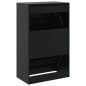 vidaXL Schuhschrank Schwarz 60x34x96,5 cm Holzwerkstoff vidaXL Schuhschrank Schwarz 60x34x96,5 cm Holzwerkstoff