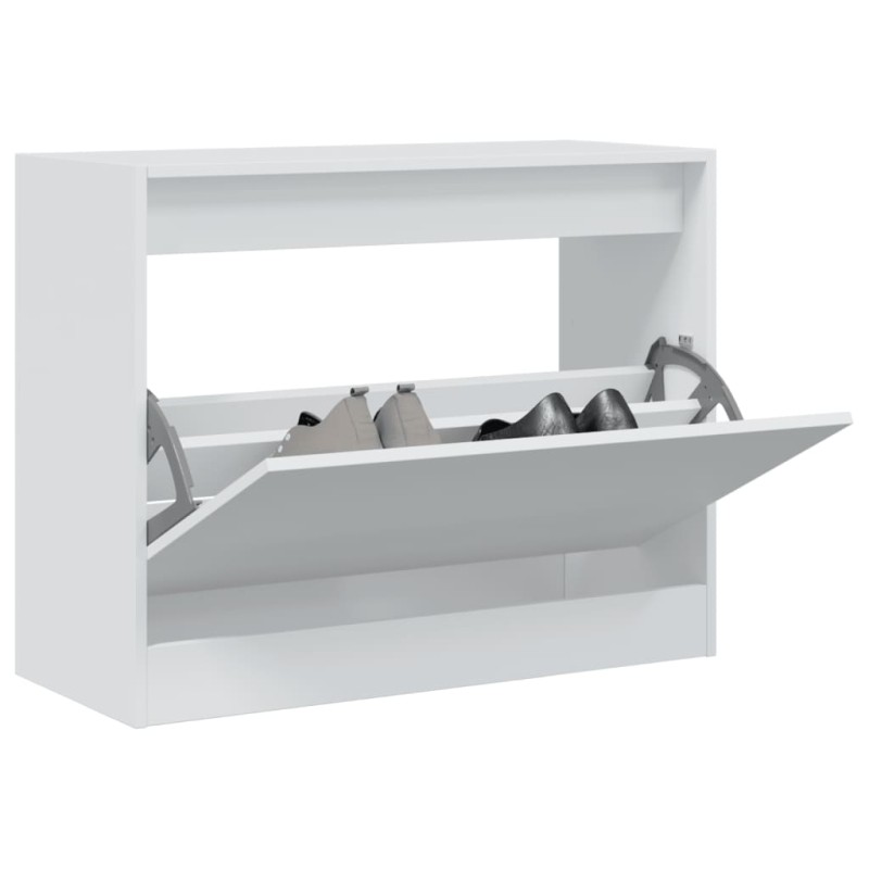 vidaXL Schuhschrank Weiß 80x34x63 cm Holzwerkstoff vidaXL Schuhschrank Weiß 80x34x63 cm Holzwerkstoff
