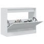 vidaXL Schuhschrank Weiß 80x34x63 cm Holzwerkstoff vidaXL Schuhschrank Weiß 80x34x63 cm Holzwerkstoff