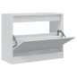 vidaXL Schuhschrank Weiß 80x34x63 cm Holzwerkstoff vidaXL Schuhschrank Weiß 80x34x63 cm Holzwerkstoff