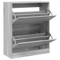 vidaXL Schuhschrank Grau Sonoma 80x34x96,5 cm Holzwerkstoff vidaXL Schuhschrank Grau Sonoma 80x34x96,5 cm Holzwerkstoff