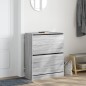 vidaXL Schuhschrank Grau Sonoma 80x34x96,5 cm Holzwerkstoff vidaXL Schuhschrank Grau Sonoma 80x34x96,5 cm Holzwerkstoff