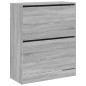 vidaXL Schuhschrank Grau Sonoma 80x34x96,5 cm Holzwerkstoff vidaXL Schuhschrank Grau Sonoma 80x34x96,5 cm Holzwerkstoff