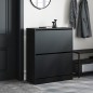 vidaXL Schuhschrank Schwarz 80x34x96,5 cm Holzwerkstoff vidaXL Schuhschrank Schwarz 80x34x96,5 cm Holzwerkstoff
