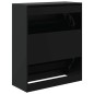 vidaXL Schuhschrank Schwarz 80x34x96,5 cm Holzwerkstoff vidaXL Schuhschrank Schwarz 80x34x96,5 cm Holzwerkstoff