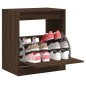 vidaXL Schuhschrank Braun Eichen-Optik 60x42x69 cm Holzwerkstoff vidaXL Schuhschrank Braun Eichen-Optik 60x42x69 cm Holzwerkstoff