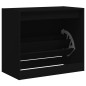 vidaXL Schuhschrank Schwarz 80x42x69 cm Holzwerkstoff vidaXL Schuhschrank Schwarz 80x42x69 cm Holzwerkstoff