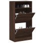 vidaXL Schuhschrank Braun Eichen-Optik 60x34x116 cm Holzwerkstoff vidaXL Schuhschrank Braun Eichen-Optik 60x34x116 cm Holzwerkstoff
