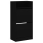 vidaXL Schuhschrank Schwarz 60x34x116 cm Holzwerkstoff vidaXL Schuhschrank Schwarz 60x34x116 cm Holzwerkstoff