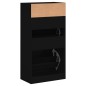 vidaXL Schuhschrank Schwarz 60x34x116 cm Holzwerkstoff vidaXL Schuhschrank Schwarz 60x34x116 cm Holzwerkstoff