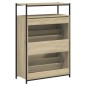 vidaXL Schuhschrank Sonoma-Eiche 75x34x112 cm Holzwerkstoff
