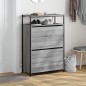vidaXL Schuhschrank Grau Sonoma 75x34x112 cm Holzwerkstoff vidaXL Schuhschrank Grau Sonoma 75x34x112 cm Holzwerkstoff