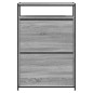 vidaXL Schuhschrank Grau Sonoma 75x34x112 cm Holzwerkstoff vidaXL Schuhschrank Grau Sonoma 75x34x112 cm Holzwerkstoff