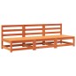 vidaXL Gartensofas ohne Armlehnen 3 Stk. Wachsbraun Massivholz Kiefer vidaXL Gartensofas ohne Armlehnen 3 Stk. Wachsbraun Massivholz Kiefer