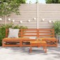 vidaXL Gartensofas ohne Armlehnen 3 Stk. Wachsbraun Massivholz Kiefer vidaXL Gartensofas ohne Armlehnen 3 Stk. Wachsbraun Massivholz Kiefer