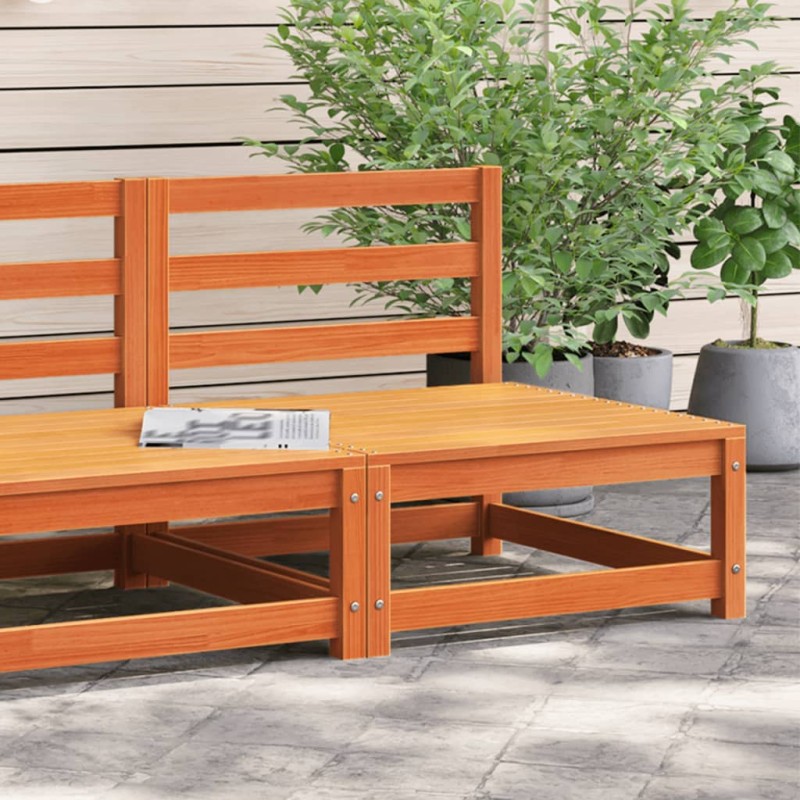 vidaXL Gartensofa ohne Armlehnen Wachsbraun 70x70x67 cm Massivholz vidaXL Gartensofa ohne Armlehnen Wachsbraun 70x70x67 cm Massivholz