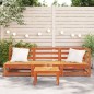 vidaXL Gartensofa 3-Sitzer Wachsbraun Massivholz Kiefer vidaXL Gartensofa 3-Sitzer Wachsbraun Massivholz Kiefer