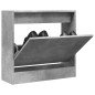vidaXL Schuhschrank Betongrau 60x21x57 cm Holzwerkstoff vidaXL Schuhschrank Betongrau 60x21x57 cm Holzwerkstoff