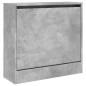 vidaXL Schuhschrank Betongrau 60x21x57 cm Holzwerkstoff vidaXL Schuhschrank Betongrau 60x21x57 cm Holzwerkstoff