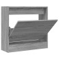 vidaXL Schuhregal Grau Sonoma 60x21x57 cm Holzwerkstoff vidaXL Schuhregal Grau Sonoma 60x21x57 cm Holzwerkstoff