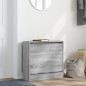 vidaXL Schuhregal Grau Sonoma 60x21x57 cm Holzwerkstoff vidaXL Schuhregal Grau Sonoma 60x21x57 cm Holzwerkstoff