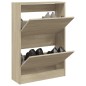 vidaXL Schuhschrank Sonoma-Eiche 60x21x87,5 cm Holzwerkstoff vidaXL Schuhschrank Sonoma-Eiche 60x21x87,5 cm Holzwerkstoff